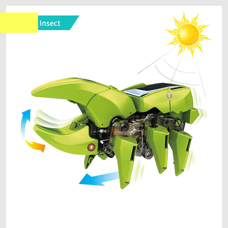Kit Robot Solar 4 En 1 energía solar Recargable juguete ...